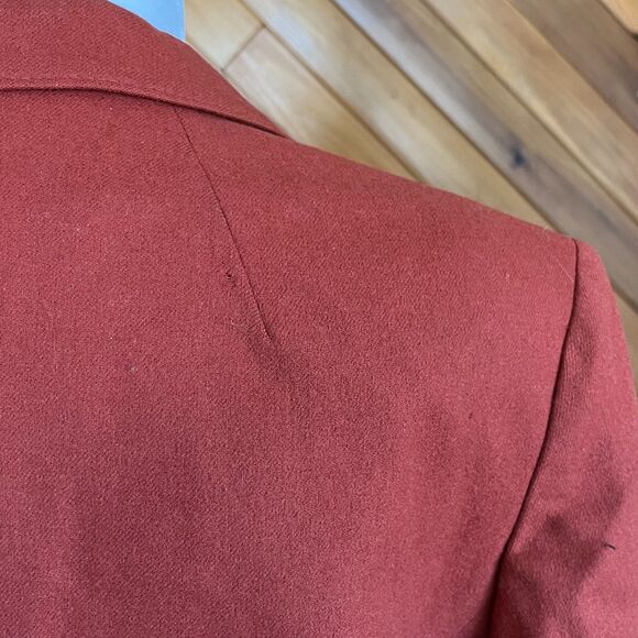 Vintage 60s/70s Pendleton Burnt Orange Wool Blazer - Picture 4 of 7
